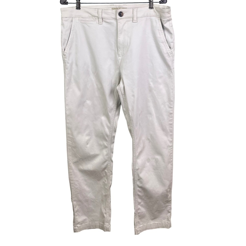 Elliot Mulryan Tan Chino Flat Front Slacks Pants 32X30 (Actual 35x30)